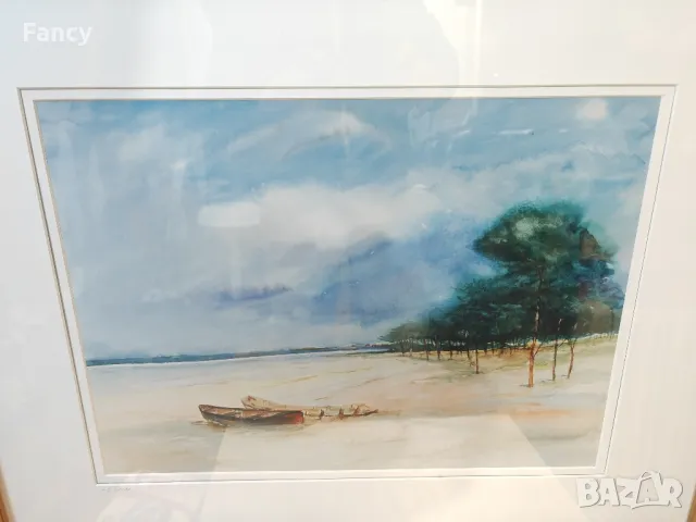 Литография в рамка, картина, снимка 3 - Картини - 48884625