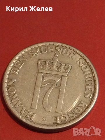 Рядка монета 1 крона 1957г. Норвегия уникат за КОЛЕКЦИОНЕРИ 36626, снимка 5 - Нумизматика и бонистика - 44320010