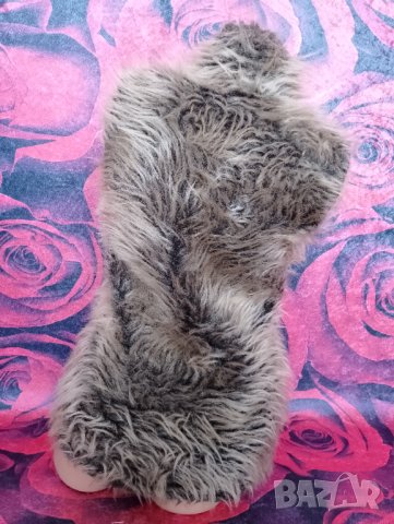 Кафяво пухкаво елече с еко косъм и цип С , снимка 4 - Елеци - 39324240