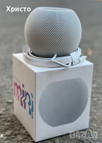 НОВО!!! Преносима тонколона Apple HomePod Mini, Bluetooth, Бял , снимка 3 - Bluetooth тонколони - 40131669