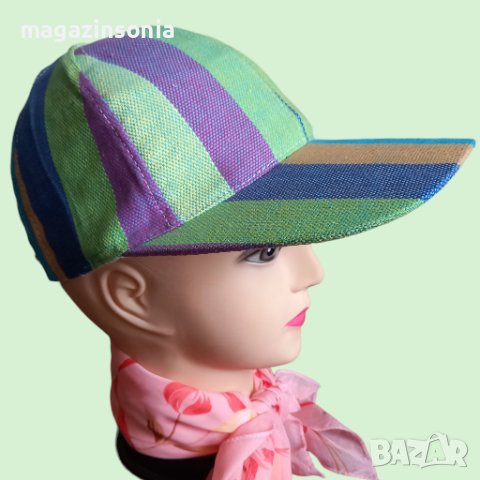 Страхотни многоцветни дамски шапки с козирка, снимка 10 - Шапки - 41594318