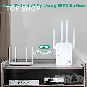 WiFi Extender 5G/4G Dual Band 1200Mbps, снимка 7 - Мрежови адаптери - 48498694