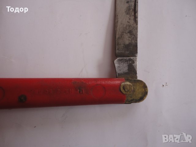 Български стар нож ножка за ашладисване 65 год , снимка 5 - Ножове - 40292045