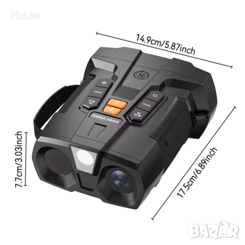 INSKAM 4K Ултра HD цифров уред за нощно виждане с 5000mAh Презареждаема Батерия