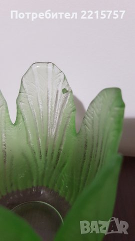 Стъклен свещник, за дебела свещ+стъклена кутия., снимка 3 - Декорация за дома - 41670893