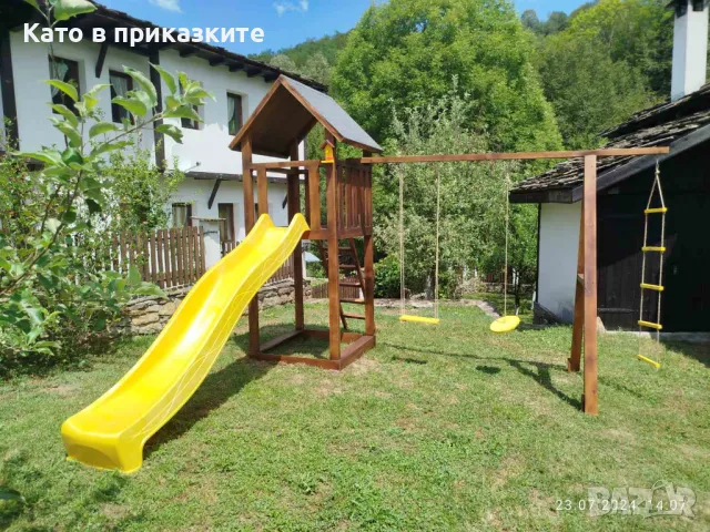 Детска дървена площадка, Детски кът на открито, Съоръжение за игра, снимка 3 - Други - 40508299