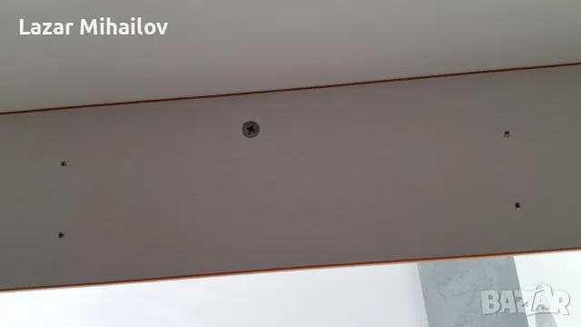 Бюро 140см бяло оранжев кант, снимка 4 - Бюра - 56106618