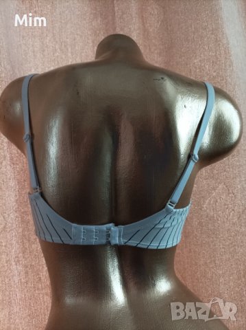 65 F  Много рядък бял сутиен на черно райе, снимка 3 - Бельо - 39958614