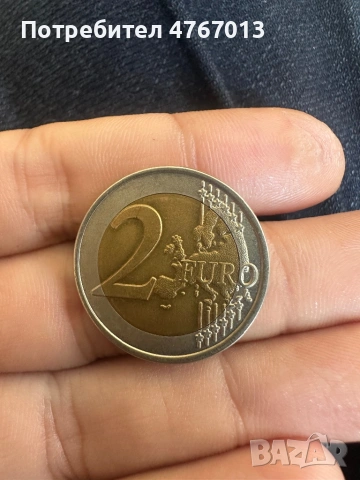 2 евро с грешка FURO -2003г. Италия