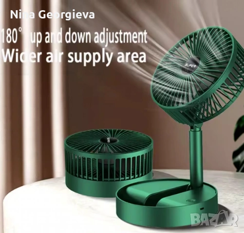 Компактен, модерен и преносим мини вентилатор, снимка 4 - Друга електроника - 53307520