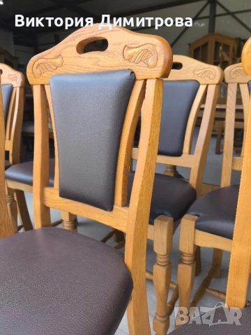 Комплект от 8 трапезни стола , снимка 5 - Столове - 51714506