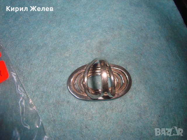 СРЕБЪРЕН АРТ ДИЗАЙНЕРСКИ ПРЪСТЕН РОДИРАНО СРЕБРО 925 МАЙСТОРСКИ УНИКАТ 25607 , снимка 12 - Пръстени - 35828283