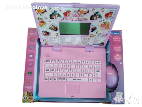 Двуезичен образователен лаптоп с мишка и екран, 124 дейности, снимка 6 - Образователни игри - 47520377