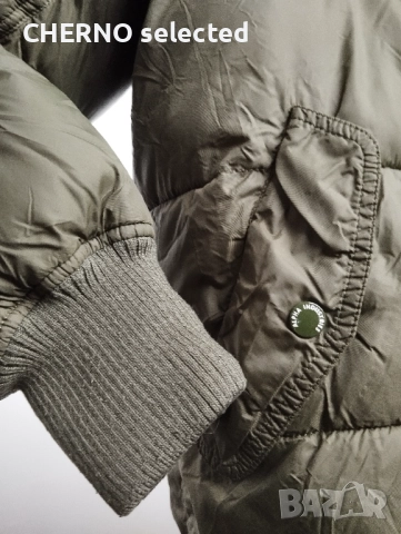 Яке ALPHA INDUSTRIES Hooded Faux Down Puffer – Размер L – Зелен – Отлично състояние, снимка 10 - Якета - 52799556