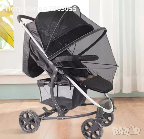 Комарник за бебешка количка , снимка 3 - За бебешки колички - 50605105
