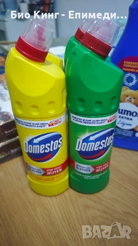 Омекотители, перилни и почистващи препарати- Yumos, ABC, Perwoll, Domestos, снимка 6 - Препарати за почистване - 52924408