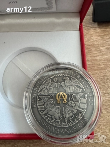 Сребърна монета 3oz., снимка 2 - Нумизматика и бонистика - 52395118