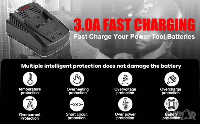  Бързо зарядно за батерии Bosch BC660 14.4V-18V литиева батерия BC1880 BAT619G BAT619 BAT609G BAT609, снимка 6 - Други инструменти - 50867646