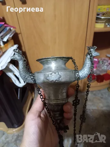 Две кандила от алуминий , снимка 12 - Антикварни и старинни предмети - 49497099