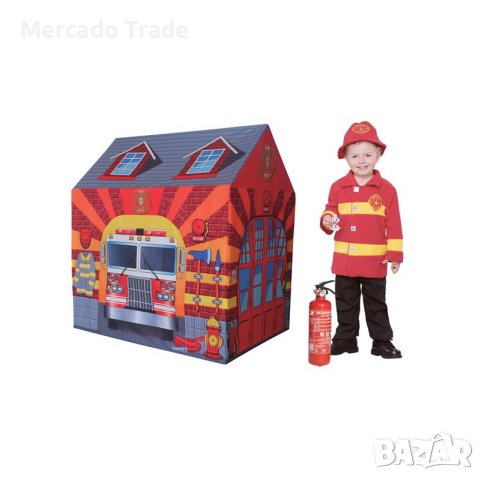 Детска палатка Mercado Trade, Пожарникарска станция, снимка 1 - Образователни игри - 44295987