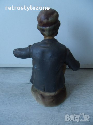 № 5995 стара порцеланова фигура   - размери - височина 21 см , основа 10 см   - наглазирана / бискви, снимка 4 - Други ценни предмети - 35856712