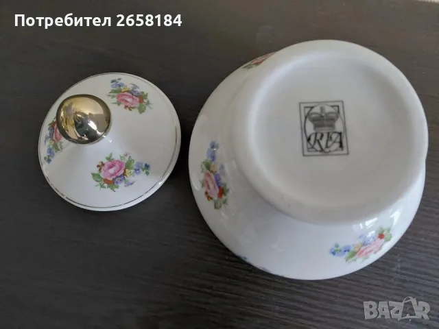 Бонбониера, английска, вис.17см., снимка 2 - Декорация за дома - 56178411