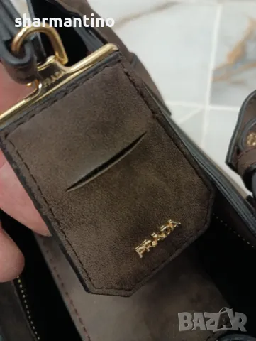 PRADA MILANO 1913 ОРИГИНАЛ кожена чанта - 665 лв, снимка 8 - Чанти - 50239617