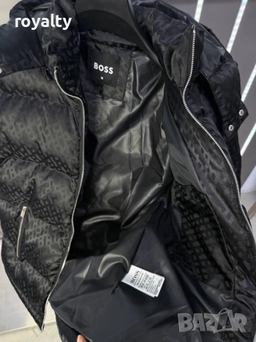 Hugo Boss Черно Мъжко Зимно Яке , снимка 2 - Якета - 52254988