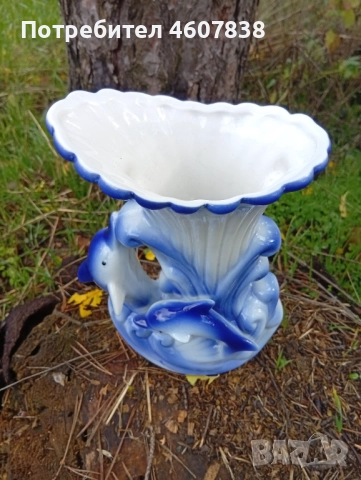 Ваза порцелан 21 см, снимка 2 - Вази - 52349162