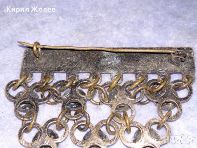 СТАРИНЕН БРОНЗОВ НАКИТ ЕТНОГРАФСКО УКРАШЕНИЕ РЕТРО БРОШКА РЪЧНА ИЗРАБОТКА 34232, снимка 11 - Антикварни и старинни предмети - 40980735