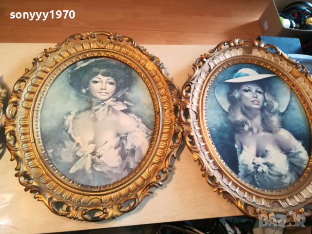 КАРТИНИ С ДАМИ ВНОС ОТ ГЕРМАНИЯ 0204221654, снимка 2 - Антикварни и старинни предмети - 36319545