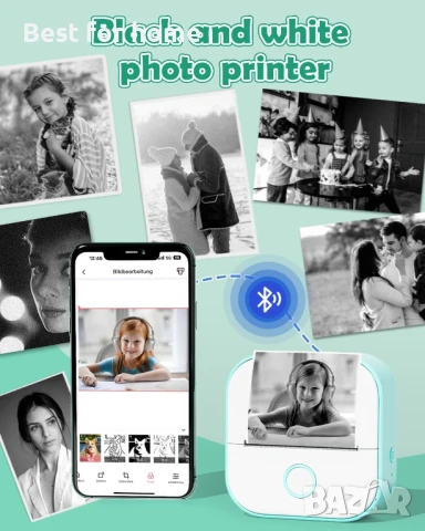 Bluetooth принтер  съвместим с iOS и Android от LabelCreate , снимка 3 - Друга електроника - 50592123