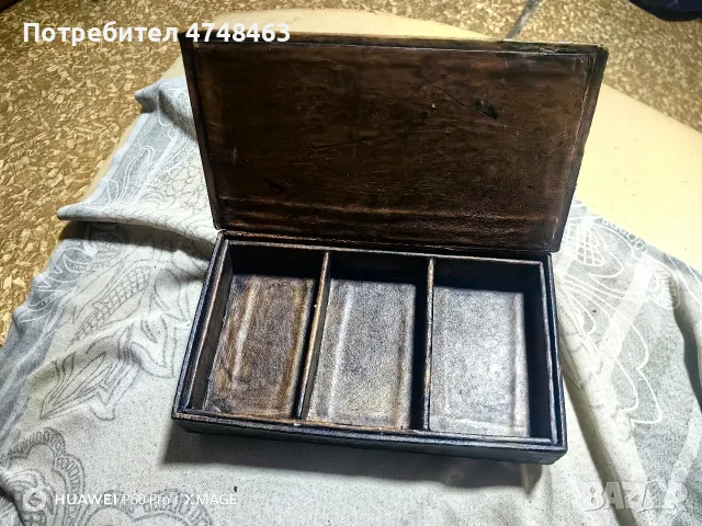 кожена старинна кутия от викторианската епоха 19 век , снимка 2 - Нумизматика и бонистика - 55972798