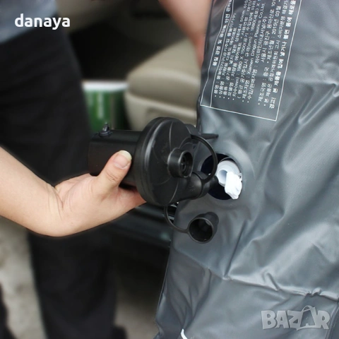 861 Електрическа помпа за надуване на дюшеци и матраци, помпа за запалка на кола, снимка 7 - Аксесоари и консумативи - 53692184