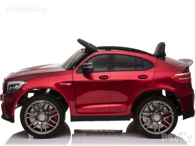 Mercedes-Benz GLC 63 12V – Детска акумулаторна кола, Червена, EVA гуми, снимка 4 - Детски велосипеди, триколки и коли - 49755322