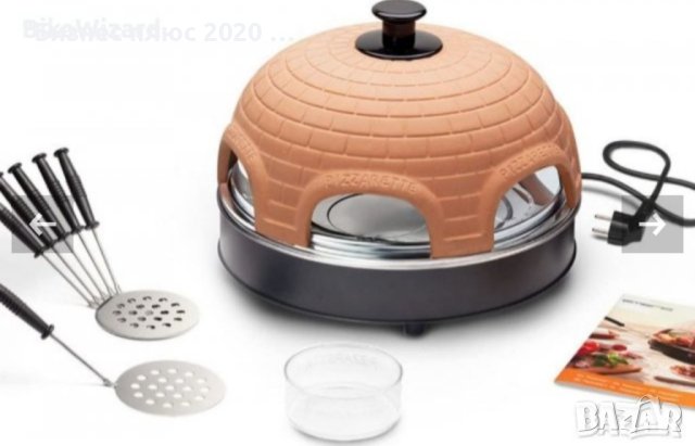 Фурна за пица/Пицарка  Emerio Pizzarette Cool Wall, За 4 човека, 1000 W, снимка 3 - Печки, фурни - 41425211