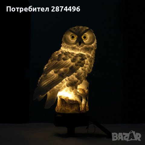 3950 Соларна лампа с формата на Сова, снимка 8 - Соларни лампи - 41574721