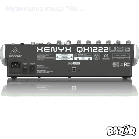 Смесителен пулт 6 моно + 4 стерео Behringer QX1222USB, снимка 2 - Други - 44759341