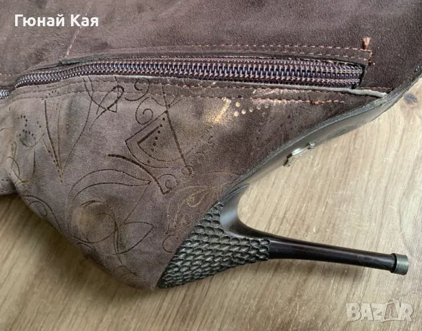 Дамски ботуши на високи токчета №36, снимка 8 - Дамски ботуши - 48554849