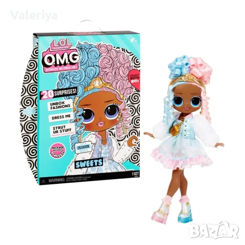 L.O.L. Surprise! OMG Sweets Fashion Doll - Dress Up Doll Set with 20 Surprises for Girls and Kids 4+