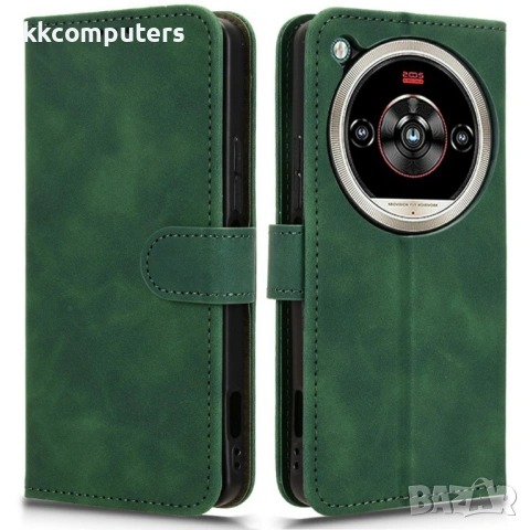 Кожен калъф тип портфейл със стойка за ZTE nubia Focus 2 Ultra 5G, снимка 3 - Калъфи, кейсове - 53189515