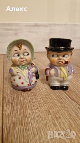 Големи винтидж порцеланови солнички, 1960г Германия.