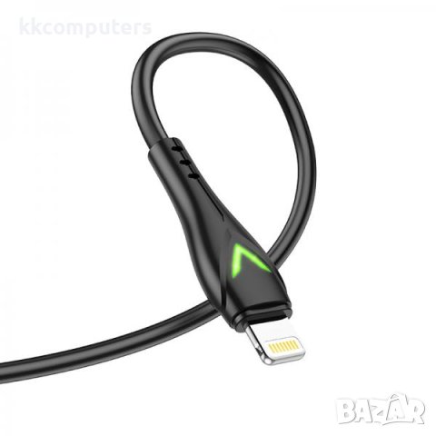 Borofone Lightning (iPhone) USB Кабел 2.0A 1m BX65 / Черен / Баркод : 2402289, снимка 4 - USB кабели - 40397862