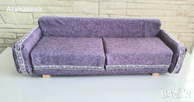 Мини диван за кукла Барби, обзавеждане за кукли, снимка 8 - Кукли - 44238401