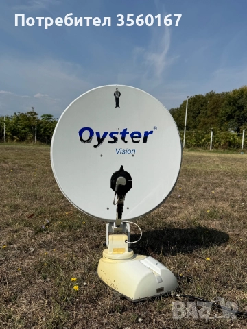 Автоматична антена Oyster , настроена на Хеласат и Хотбърд