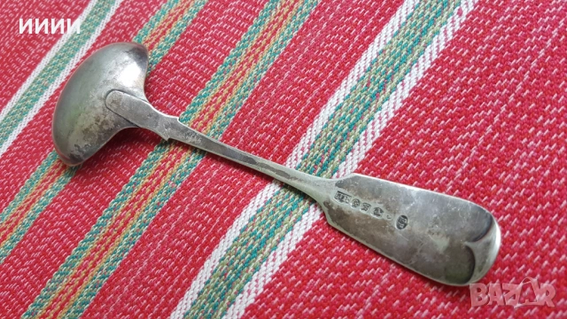 Посребрен черпак, снимка 2 - Антикварни и старинни предмети - 51796152