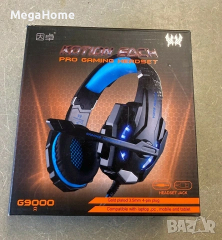 Геймърски Слушалки KOTION EACH G9000 за PC/PS4/Xbox/Phone, снимка 3 - Геймърски - 53229796