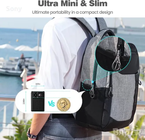 WiFi скрита мини камера с PIR детекция на движение CustCare LN82, снимка 4 - IP камери - 50076857