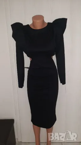 Нова черна рокля с гол гръб , снимка 3 - Рокли - 49252441