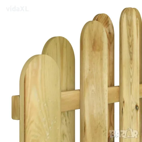 vidaXL Градинска порта, импрегниран бор, 100x125 см, снимка 4 - Огради и мрежи - 56147603